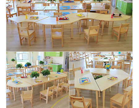 Buy Wholesale China Modern Preschool Classroom Montessori School Infant  Table Chair Sets Wood Cubbies Furniture & Kindergarten Furniture at USD 48