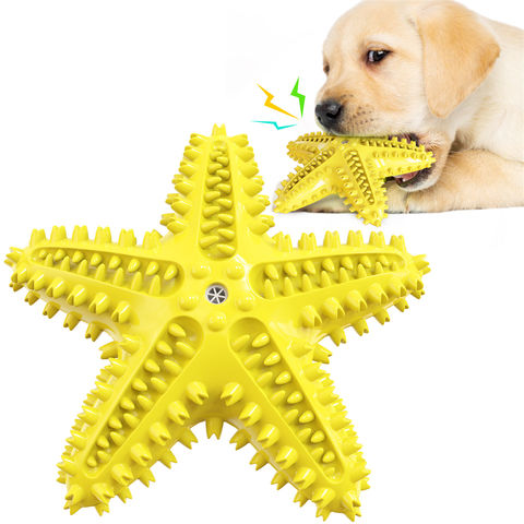 Dog Toys, Squeaky Toys For Aggressive Chewers Interactive Intelligence Toy  For Food Searching Training(yellow)