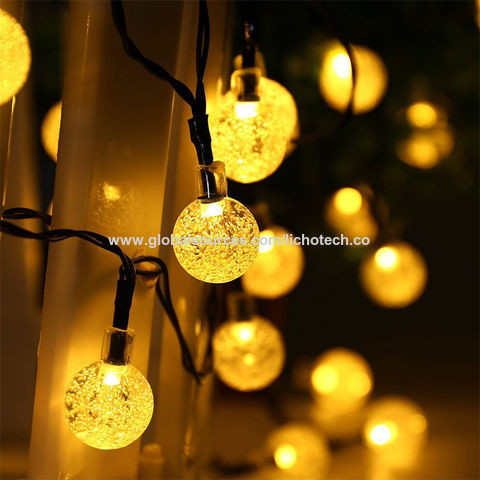 Guirlande Lumineuse Blanc Chaud, 3M, 30 LEDs Ampoules, Étanche