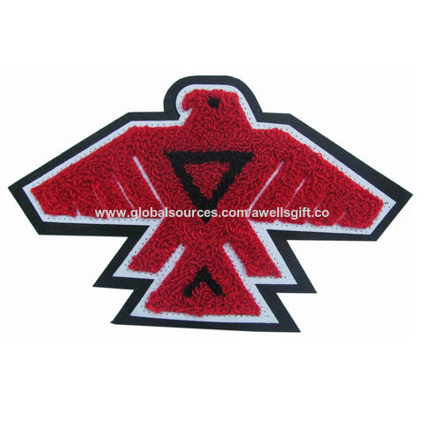 Buy Wholesale China Custom Mixed Color Chenille Letter Embroidery Patches  Iron On Hoodies & Chenille Letter Embroidery Patches at USD 0.6