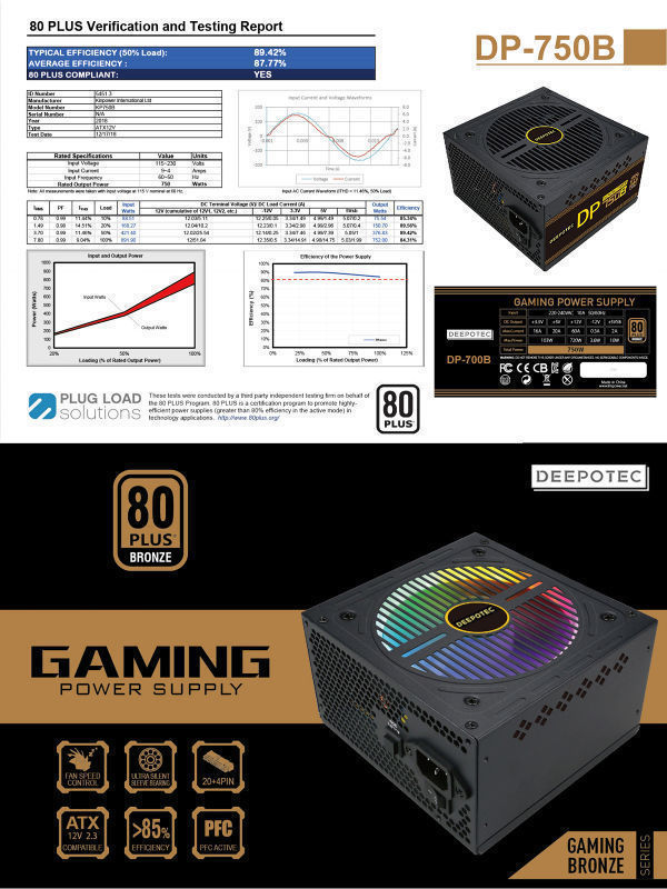 China Best seller gaming computer power supply 750w Pc Power Supply