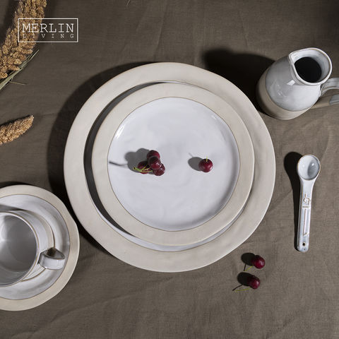 Juegos de vajilla personalizados para restaurante, decoración moderna europea para el hogar, juego de cena al por mayor de alta calidad