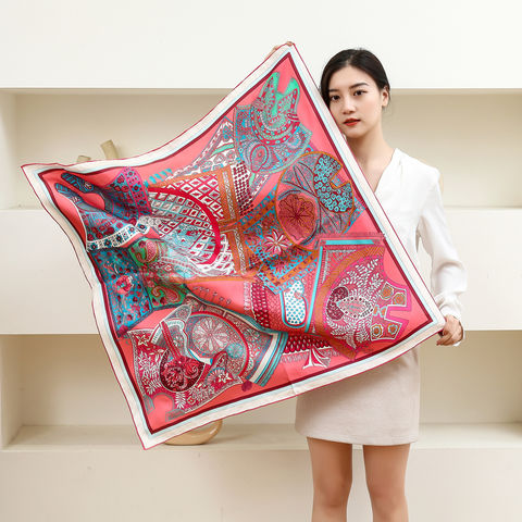 Buy Wholesale China Custom Women's Fashion Scarves Personalized Printed Silk  Scarf & Printed Silk Scarf at USD 8.8