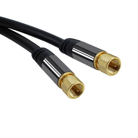 SAT/TV Cable - 75 Ohm - F-type connector, coax connector - coaxial cable  for TV, HDTV, radio, DVB-T2, DVB-C, DVB-S