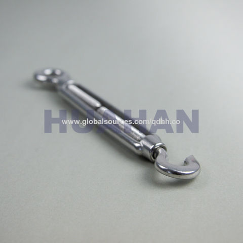 High Polished AISI304 316 Stainless Steel Double Hook DIN1480 Open Body  Turnbuckle - China Turnbuckle, DIN1480 Turnbuckle