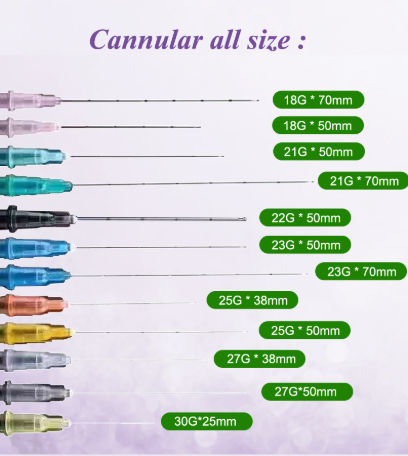 China Flexible Disposable micro blunt tip canula needle for fillers ...