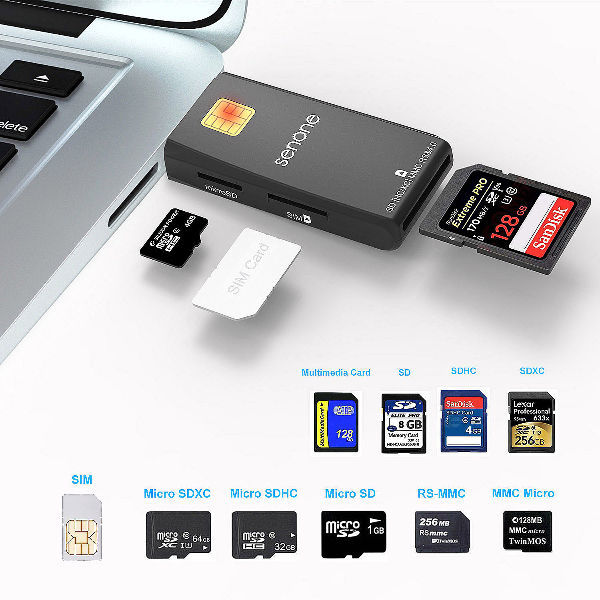 Buy Wholesale China Senone Usb Sd/id/tf/emv Multifunction Smart Card Reader Sim Card Adapter & Usb Smart Card Reader USD 4.2 | Global Sources