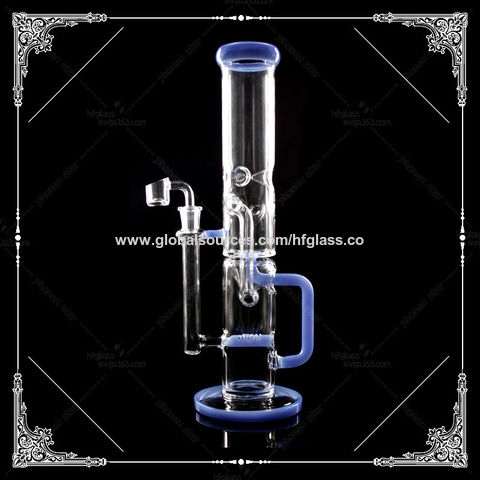 14 Inch Blue Ice Catcher Luxury Design Inline Perc Bong