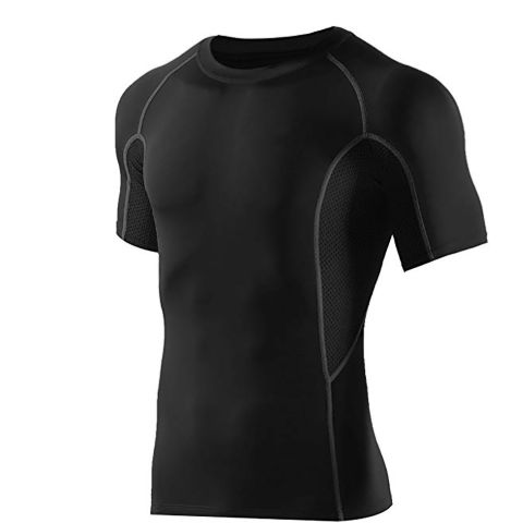 Compre Homens Camisas De Compressão Malha T-shirt Cool Dry Workout