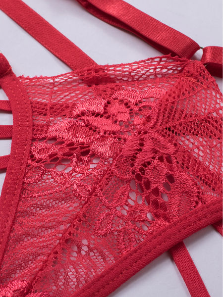 China Lingerie Lace Open Back Two-Piece Bralette Set on Global Sources ...