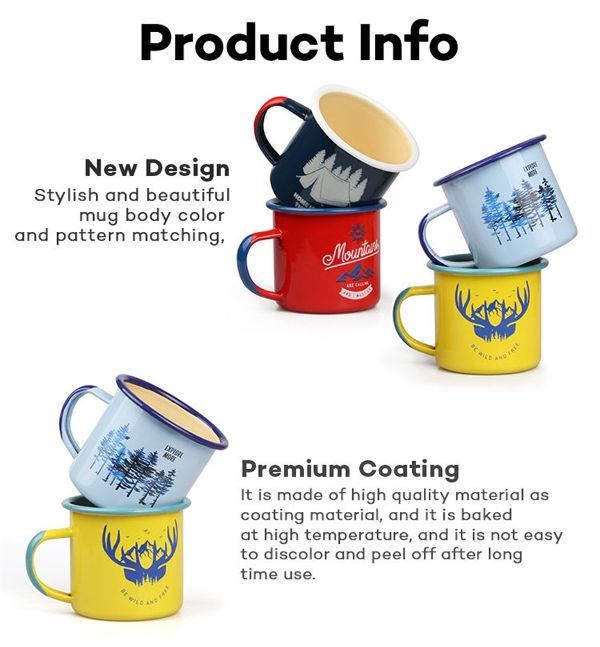 Custom Enamel Mini Mugs Party Favors Promotional Corporate Bulk