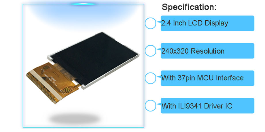 B HD lcm Module TFT Display 240x320 Resolution Parallel Port 8-bit Soldering 24PIN with resistive Touch SHAOYANG 2.4 inch LCD Screen 