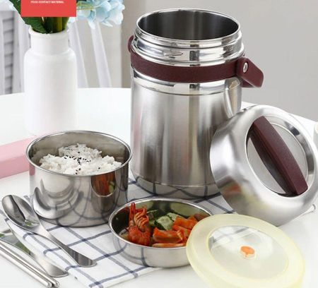 Buy Wholesale China Stainless Steel Double Wall 2l Hot Food Lunch