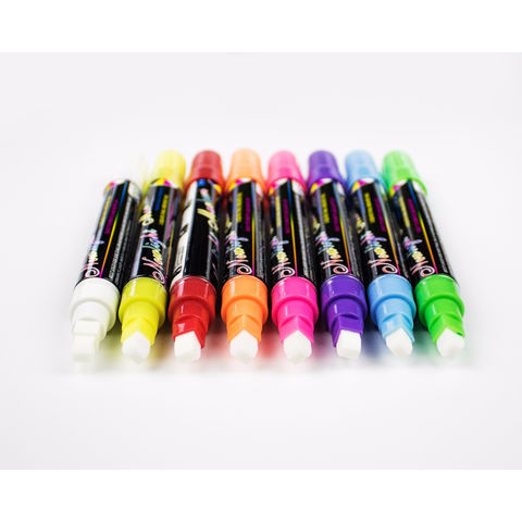 10mm Jumbo Tips Liquid Chalk Markers Pens 8 Colors Neon Pens