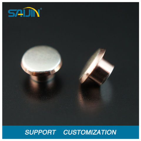 China Silver contact rivets trimetal contact rivets for sockets solid ...