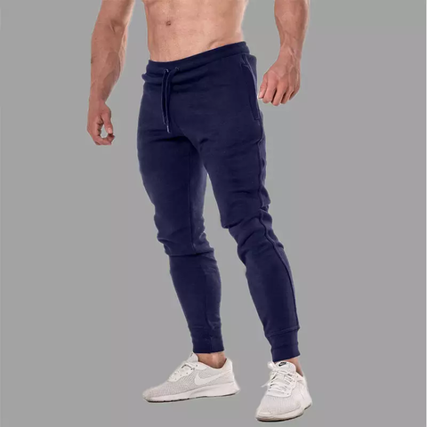 YEMELI Men's Pants, Men Casual Sweatpants Male Trousers Casual Jogger Tracksuit  Bottom Fitness Workout Fashion Slim Fit Pants (Color : NAVY, Size : L) :  Buy Online at Best Price in KSA 