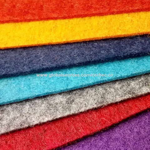 China Needle felt carpet polyester non woven bottom glue dipped flat