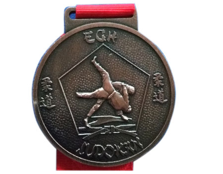 Sport medal for Judo antique copper supplier