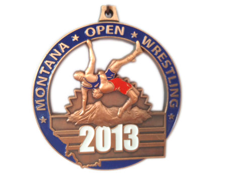 Sport medal for Judo antique copper supplier