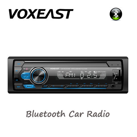 Compre Panel Fijo 1 Din Bluetooth Radio Para Coche/reproductor De