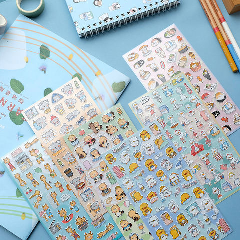 Kids Doodle Stickers Cute Cartoon Animals DIY Decorative Notebook Stationery  Stickers Hand Accounts - China Adhesive Sticker and Printing Label price