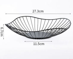 Buy wholesale Modern fruit bowl // metal // steel gray - black