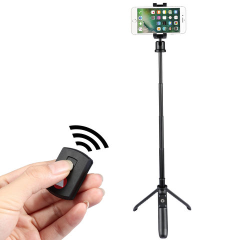 Palo Selfie Inalámbrico Bluetooth Para iPhone/Android/Plegable Monopie Con  Control Remoto Extensible Trípode