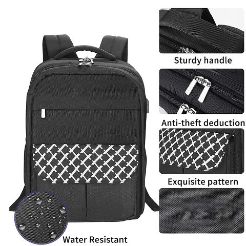 Taolivingmart Corduroy Backpack With Star Pattern | Fits 14" Laptop, Large Capacity | Trendy Daily Commute Bag - View #13