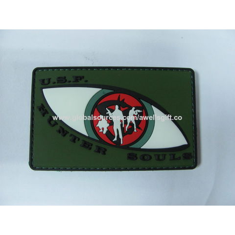 Wholesale custom rubber velcro patches For Custom Made Clothes 