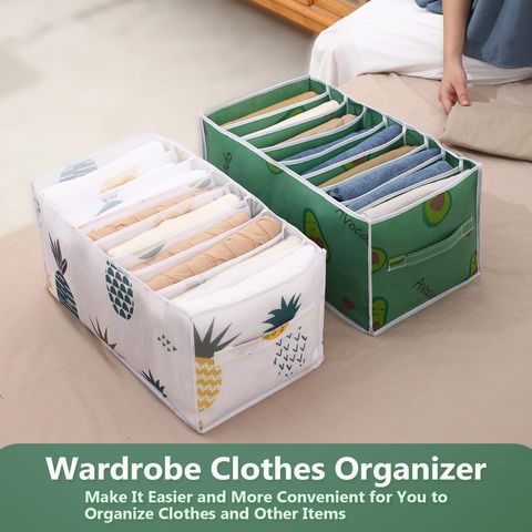 Jeans Compartment Sorting Storage Box Wardrobe With Clothes Drawer Mesh Divider  Washable Foldable - China Wholesale Closet Storage Boxes $1.6 from Fujian U  Know Supply Management Co., Ltd