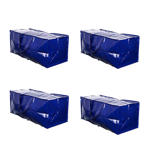 Moving Boxes Heavy Duty Extra Large Storage, Blue Plastic Packaging Bags  Totes with Zippers - China Packaging Bag, Plastic Bag