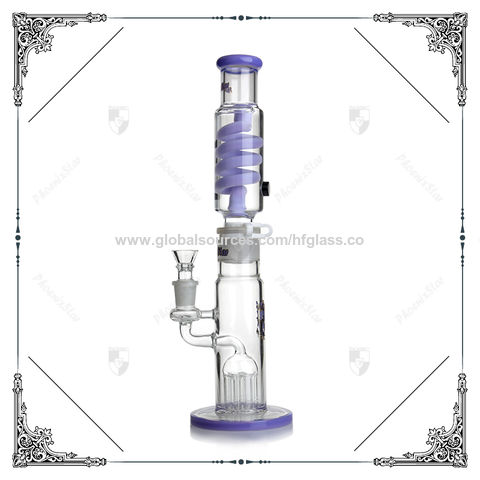 Buy Wholesale China 8 Inch Freezable Glycerin Glass Bong Smoking Water Pipe  Curved Neck Frozen Bongs & Freezable Glass Water Pipe at USD 5