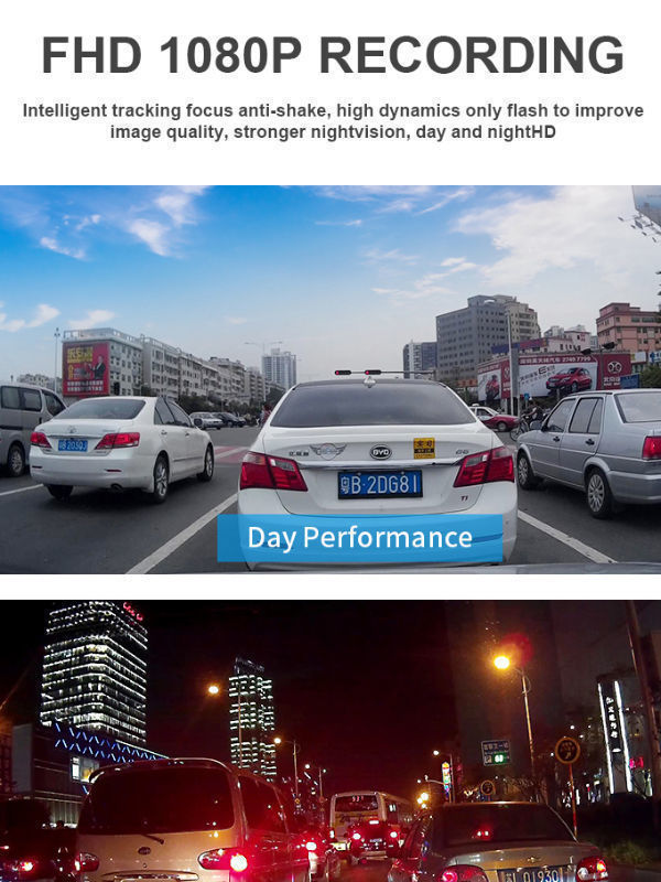 G-serson Integrated Front and Rear Dual Dash Cam 1080P Dash Cam for Cars 3.0" Supplier IPS 170°