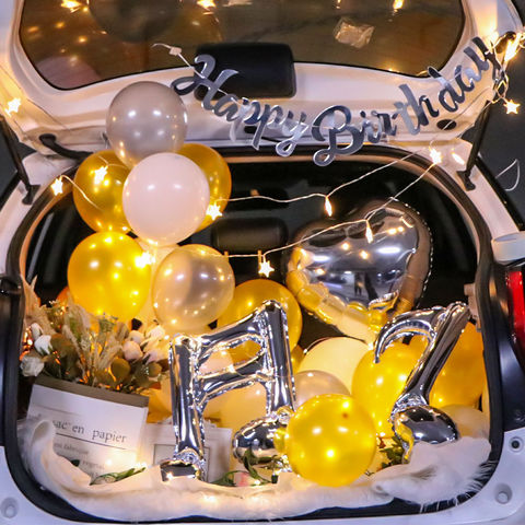  Luxury Birthday Balloon Set Surprise Scene Layout