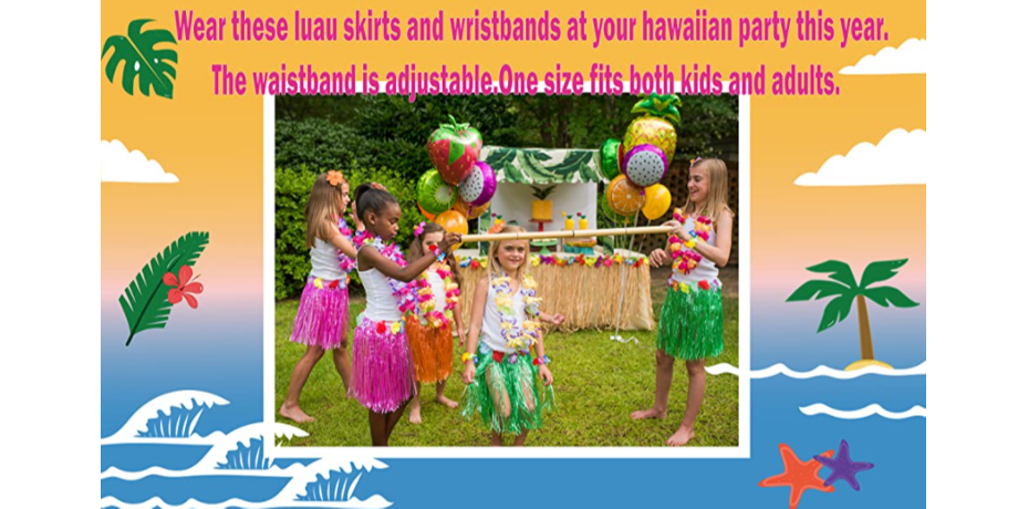 Buy Wholesale China Grass Skirt Hawaiian Luau Hula Skirts Party