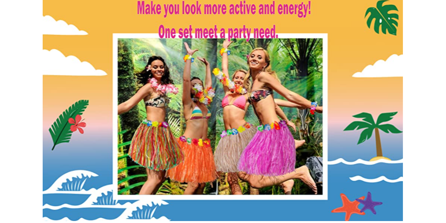 Buy Wholesale China Grass Skirt Hawaiian Luau Hula Skirts Party