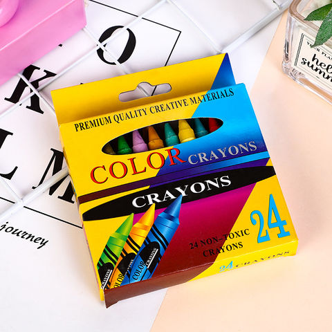 24 Count Box Of Crayons Art Crayons For Graffiti Assorted Colors