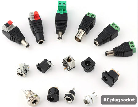 DC Power DC female socket square panel mounting power socket 5.5*2.1mm ...