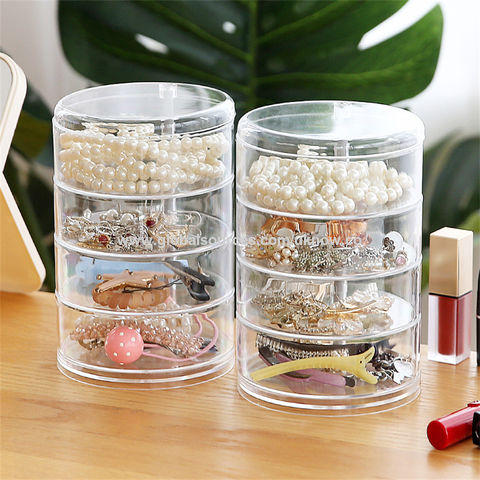 24 Grid Plastic Transparent Jewelry Ring Earrings Box Case Nail