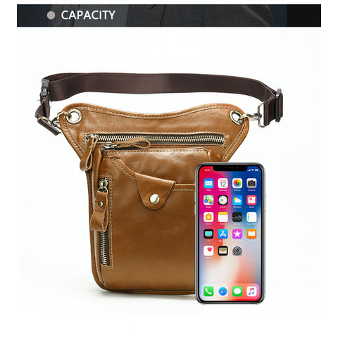 Buy Wholesale China Motorcucle Waterproof Travel Waist Belt Pack Pouch Drop Leg  Bags Thigh Purse Men's Leather Hip Bag & Leather Waist Bag at USD 12