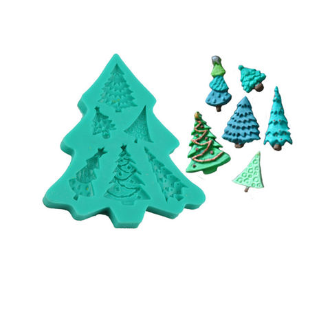 DIY Christmas Tree Shape Ice Cream Mold with Popsicles and Lid Food Grade Ice  Cube Chocolate Cake Molds Home kitchen tools Gifts