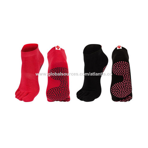 Custom Polyester Anti Slip Open Toe Bare Yoga Grip Socks for Women - China  Socks and Polyester Socks price