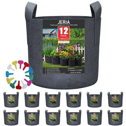 China 5-Pack 10 Gallon Grow Bags Heavy Duty Thickened Nonwoven