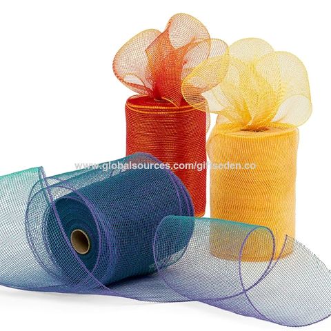 China Fashion Two-Tone 6'' Wide Deco Mesh Ribbons On Global Sources ...