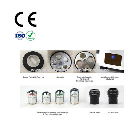 China Microscope headband Trinocular Inverted metallurgical microscope ...
