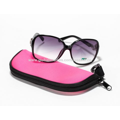 Sunglasses Case Ultra Light Neoprene Zipper Eyeglass Soft Case with Belt  Clip at  Men's Clothing store