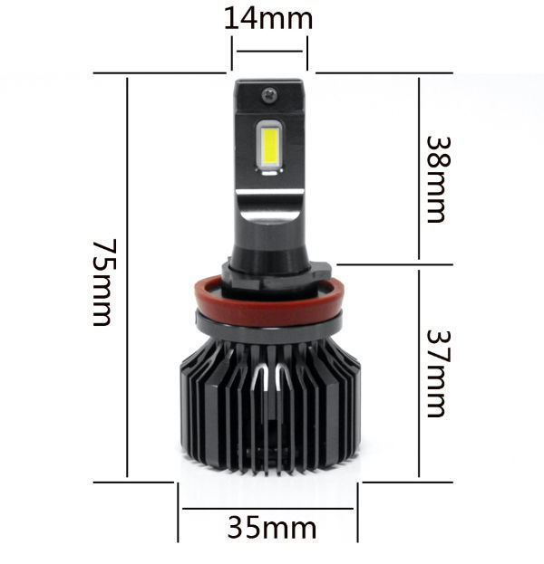 Matec Led Headlight Auto Bulbs 3000k 6000k 8000k Bi LED H4 H13 9004 ...