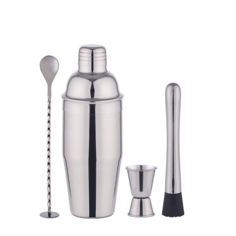 5pcs Stainless Steel Cocktail Shaker Set!