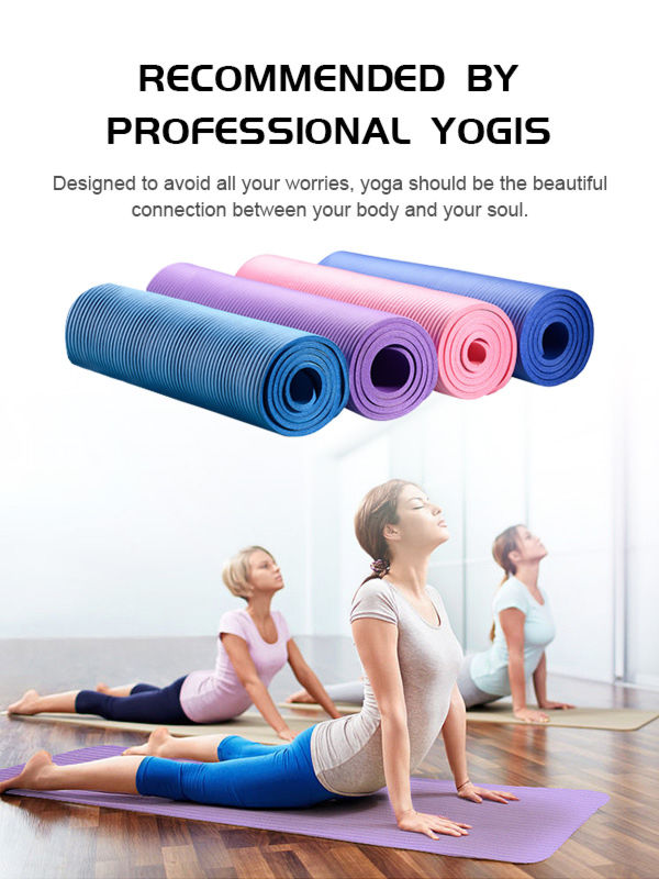 180CM Dual Layers Yoga Mat Anti-slip Yoga Fitness Gym Mats Exercise Sport Mat 