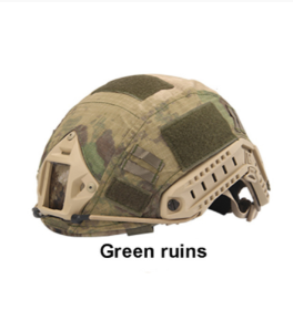 Airsoft Paintball Type Helmet Cover Tools Cloth Camo Green Black Tactical Gear 